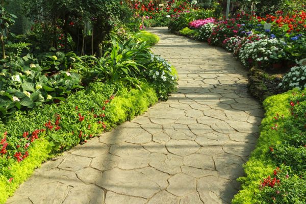 Stone Pathway Repair in Greenwood