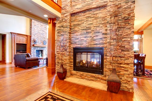 Stone Hearth Installation in Greenwood